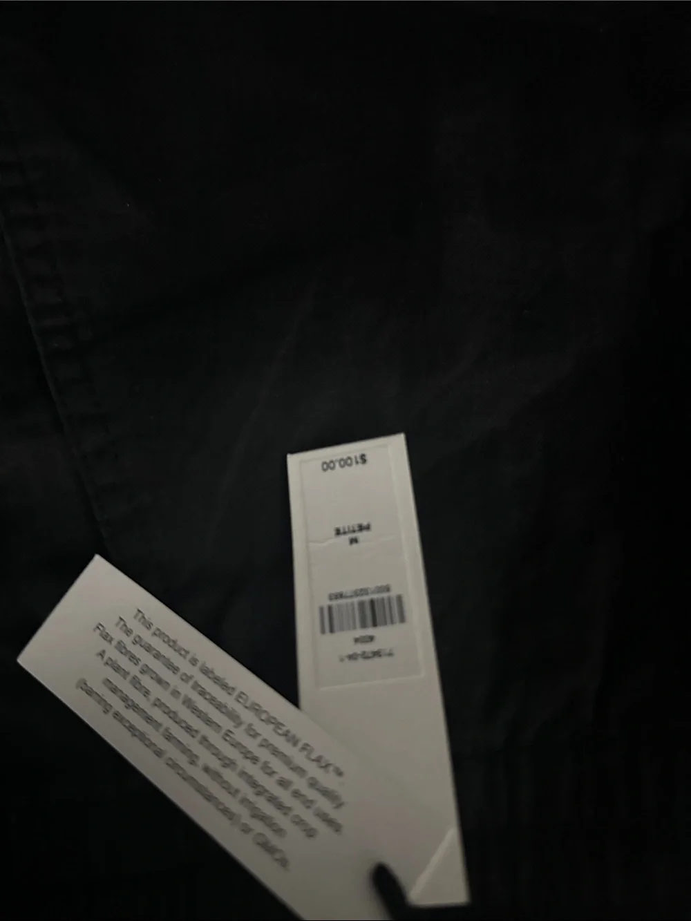 NEW! BANANA REPUBLIC BLACK LINEN PULL-ON ANKLE PANT 🖥️1️⃣2️⃣
